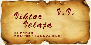 Viktor Velaja vizit kartica